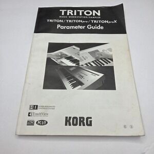 Korg Triton Music Workstation Parameter Guide Manual Pro ProX Vintage Original
